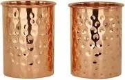 100% Pure <b>Copper</b> Tumbler 300ml | Ayurvedic Drinking Glass for Water | Handcrafted <b>Copper</b> <b>Utensil</b> for Daily Use – 1Pc - Product Image 2