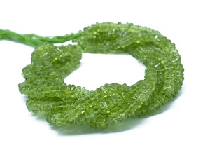 Cuentas Cuadradas Heishi de Peridoto Natural de Calidad AAA, Lisas, de 4-5 mm, 16 Pulgadas, para la Elaboración de Joyas - Product Image 4