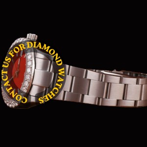 Fashionable Only Bezel <b>Red</b> Dial Moissanite Diamond Quartz Fashion Business Sport Man Watch Stainless Steel for Birthday Gift - Product Image 2