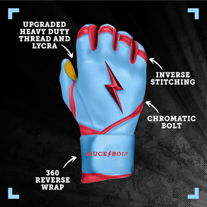 Gants de frappe de baseball de qualité supérieure, 100 % cuir Cabratta, logo et design personnalisés, qualité professionnelle, cuir pleine fleur premium. - Product Image 3