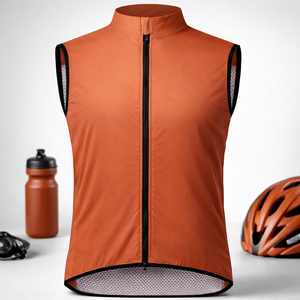 Men Waterproof Windproof Cycling Vest Lightweight Thermal <b>Bicycle</b> Riding Jacket - Product Image 1