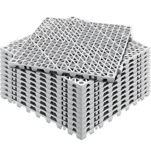 Piastrelle Modulari a Incastro con Cuscino d'Aria, Confezione da 12, in PVC Morbido, Drenanti, 30x30 cm, Antiscivolo per Palestra, Tappeti Drenanti Componibili - Product Image 5