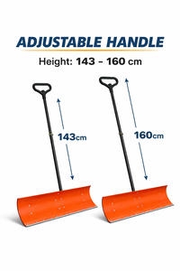 Pousse-neige robuste avec lame de 78 cm et poignée en D, pelle à neige en acier pour allée et trottoir, outils d'hiver ODGWTO004 - Product Image 4