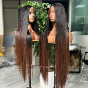 Wholesale 100% Remy Hair Vietnamese Raw Hair <b>Wigs</b> <b>Lace</b> Front Glueless <b>Wigs</b> 2x4 2x6 Large Cap Size Light Brown Tip Color - Product Image 6