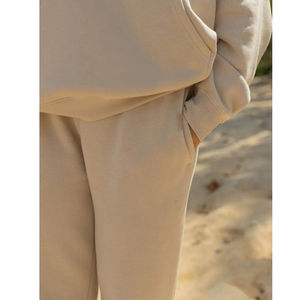 Conjunto deportivo unisex de felpa francesa verde personalizado para hombre y mujer, chándal para mujer - Product Image 6