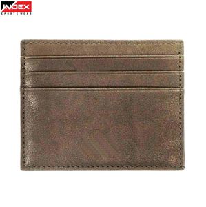 Elegante Tarjetero de Cuero para Hombre, Cartera Delgada de Cuero Genuino, Estuche Minimalista para Tarjetas de Crédito, Organizador de Bolsillo Compacto - Product Image 1