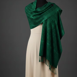Exquisito Chal de Pashmina Artesanal para Invierno, Suave, Duradero, con Sensación de Cachemira Premium, Viscosa Ligera, Largo, con Diseño Floral Paisley - Product Image 4