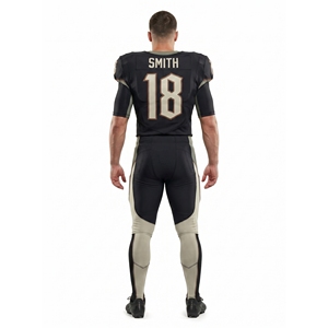 Ensemble de football américain personnalisé OEM respirant en polyester et élasthanne 88/12, uniforme d'élite pour équipes, marque privée, toutes saisons - Product Image 2