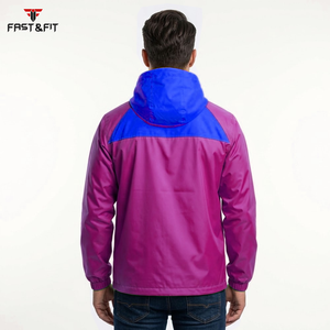 Breathable Solid Color New Design Windbreaker Sport <b>Coat</b> Waterproof <b>Rain</b> Jacket Canvas Stand Collar <b>Men</b> - Product Image 5
