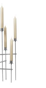 Candelabro Moderno Plateado de 7 Luces, Candelabro Industrial de Metal de Varios Niveles, Centro de Mesa de Lujo para Bodas, Decoración para Hoteles - Product Image 5