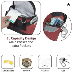 Universal <b>Bicycle</b> Handlebar Storage Bag Waterproof Phone Holder Front <b>Frame</b> Cycling Bag for MTB Road Bike Travel Red - Product Image 3