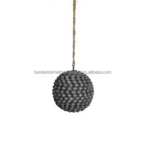 Artículo decorativo colgante de hierro con revestimiento de polvo negro terminado para decoración del hogar y otra decoración navideña - Product Image 4