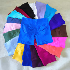 Shorts de sport taille haute sur mesure de qualité supérieure pour femmes, en coton et élasthanne respirants, séchage rapide, conçus pour le yoga et le fitness - Product Image 6