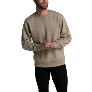 OEM Service Pink Color Men's Premium Quality Crew <b>Neck</b> Sweatshirt Customized Solid Heavyweight Winter Sweatshirt For Men - Product Image 5
