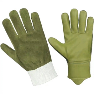Cowhide Grain Leather High Driving <b>Gloves</b> Abrasion and Heat Resistant Heavy Duty Workmen Industrial <b>Driver</b> Work <b>Gloves</b> - Product Image 2
