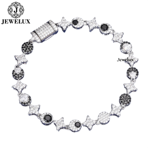 Wholesale Jewelux Elegant Gold Plated Moissanite Tennis <b>Bracelet</b> <b>Adjustable</b> 925 Sterling <b>Silver</b> Daily Wear Gift Best Price - Product Image 4