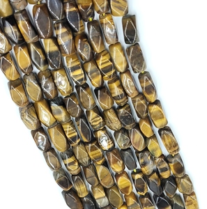 Cuentas Cuadradas de Ojo de Tigre Natural de 5-6mm, Piedra Facetada Marrón con Rayas Doradas, Ojo de Gato, RUHAN GEMS, Cuentas Sueltas para Joyería - Product Image 2