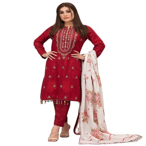 Salwar Suits Pakistan and Indian Embroidered Viscose 3 Piece Ladies Suits with Digital Print by Tawakkal Volume GLORIOUS - Product Image 1