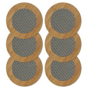 Posavasos Rectangulares Modernos de Bambú Compuesto Ecológico |   Venta al por Mayor a Granel en Moradabad - Product Image 3