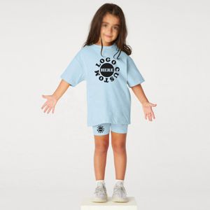 Custom Girls Oversized T shirt + Shorts Sets New Boys Girls Shorts Sets <b>Toddler</b> Comfortable Summer Wear for Kids Plus Size Sets - Product Image 1