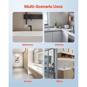 Confezione da 10 Valvole di Arresto Angolare a 1/4 di Giro, Ingresso a Compressione da 1/2 Pollice (5/8 Pollici OD) e Uscita a Compressione da 3/8 Pollici (OD), Valvole di Chiusura Acqua - Product Image 6