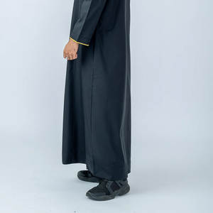 Vêtements islamiques traditionnels brodés en soie simulée, thawb, caftan, jubba pour hommes, thobe / thawb islamique respirant pour musulmans - Product Image 6