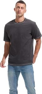 เสื้อยืดคอกลมผู้ชายเนื้อหนา - เสื้อยืดพรีเมียมผู้ชาย ผ้าฝ้าย 100% หนา ซักแล้วไม่หด - Product Image 2