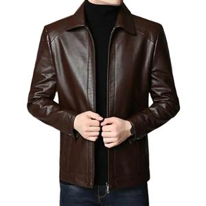 Vestes en cuir pour hommes personnalisées 2025, tissu en toile, design de mode de haute qualité, vêtements décontractés - Product Image 1