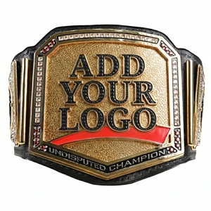 Roman Reigns Undisputed Championship <b>Belt</b> Gold Black <b>Red</b> Letter Print Plate Buckle Casual Durable <b>Belt</b> - Product Image 5