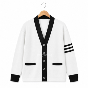 Cosh International Sorority <b>Cardigan</b> <b>Sweater</b> Women's Embroidered Crest Button Front V-Neck Long Sleeve <b>Cardigan</b> - Product Image 1