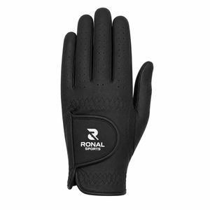 Guante de Golf de Cuero Genuino Ronal Sports, Mano Derecha, Antideslizante, Cierre de Velcro, Unisex, Negro, Calidad Premium en Oferta - Product Image 2