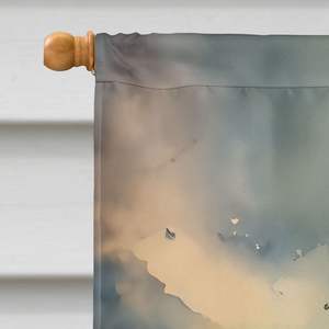 ธงประดับบ้านทำจากโพลีเอสเตอร์หลากสีสำหรับแขวนติดผนังเสาสำหรับตกแต่งระเบียงและลายปลาเทราท์ลำธารขนาดใหญ่ - Product Image 3