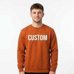 Men's <b>Purple</b> Custom Print Crew Neck Sweatshirt 100% Cotton French Terry Regular Fit Casual Autumn Wear - Product Image 5