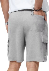 Pantalones Cortos Deportivos de Lona para Hombre, Cierre con Cordón, Cintura Elástica, Casuales, para Gimnasio, Entrenamiento, Uso Diario, Secado Rápido, Transpirables, Antiarrugas - Product Image 6