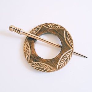 Palillo para el Cabello Tradicional Hecho a Mano, Ecológico, de Madera, para Uso Diario, Artesanía de Bambú y Madera - Product Image 3