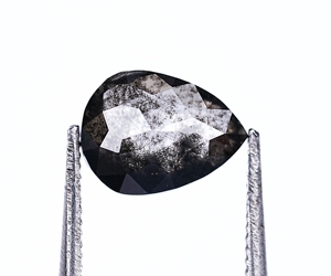 Diamant de laboratoire cultivé noir de 1,00 ct, taille fantaisie poire, percé au laser, certifié par un tiers, idéal pour la joaillerie - Vente chaude - Product Image 4