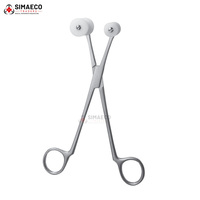 Pince de serrage pour tubes Gunnar Hey avec coussinets en silicone |   Pince d'occlusion de tube chirurgical atraumatique |   Instruments chirurgicaux réutilisables en acier inoxydable
