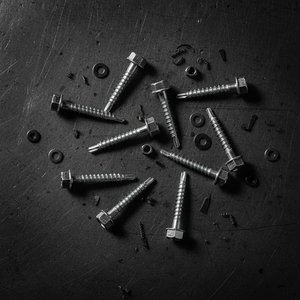 Tornillos Autoperforantes de Cabeza Hexagonal, Acero Métrico, Zincado, Rosca Gruesa, Clase 8.8 - Product Image 5
