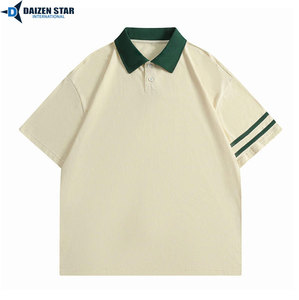 เสื้อโปโลผ้าฝ้ายพิมพ์ลายตามสั่ง เสื้อโปโลแฟชั่นผู้ชาย แขนสั้น รับผลิตแบบ OEM ODM จากโรงงาน - Product Image 4