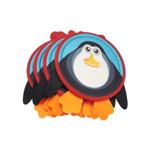 จานร่อนรูปเพนกวินสีแดงสำหรับเด็ก เล่นชายหาด กีฬากลางแจ้ง - Product Image 1