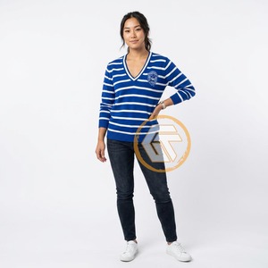 เสื้อคาร์ดิแกนผู้หญิง Zeta Phi Beta แบบลำลอง คอวี ปักลายตัดสี ติดกระดุม  อะคริลิค สำหรับฤดูหนาว ราคาถูก ขายดีที่สุด รับสั่งทำได้ - Product Image 2