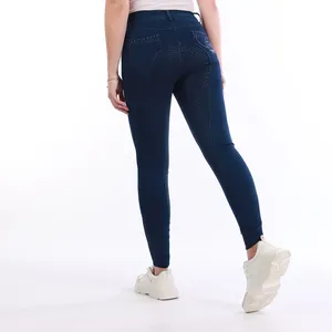 Pantalon d'équitation extensible 4 directions de haute qualité, leggings, collants, vêtements d'équitation en tissu technique au toucher doux - Product Image 3