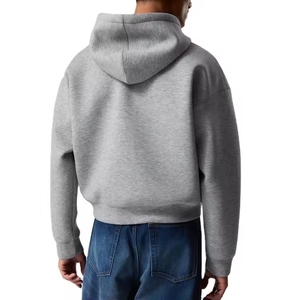 Sudadera con capucha reversible para hombre 2025 de fabricante, con tejido inverso, forro polar de algodón en contraste, cremallera, personalizable y con costuras. - Product Image 2