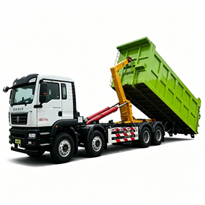 รถบรรทุกขยะ SINOTRUK HOWO 8x4 แบบมีแขนเกี่ยว 30 ตัน 20-30 คิว พร้อมระบบไฮดรอลิกสำหรับบรรทุกตู้คอนเทนเนอร์ขยะ - Product Image 4