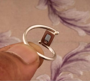 Natural Blue Topaz Emerald Cut <b>Ring</b> 925 Sterling Silver Christian <b>Statement</b> Jewelry - Product Image 6