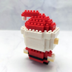 Miniature <b>Plastic</b> DIY Santa Claus Building <b>Block</b> Kit for Christmas Decoration - Product Image 4