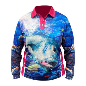 Camisa de Pesca Sublimada para Hombre MAW, Manga Larga, Secado Rápido, UPF 50, Estampado, Ropa para Actividades al Aire Libre - Product Image 1