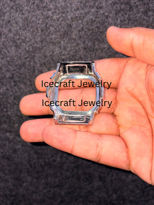 Luxury Iced Out Moissanite <b>Watch</b> <b>Case</b> Diamond Style Square Shape Full Stone Setting Hip Hop <b>Watch</b> Housing Premium Finish - Product Image 5