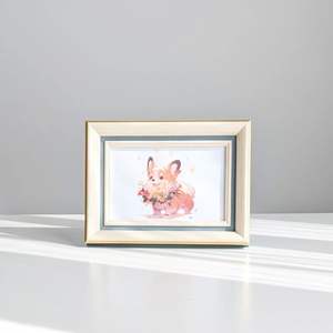 Elegant Resin Desk <b>Photo</b> Frame Collection Handmade Wall <b>Mount</b> with Vertical Orientation and Letterpress Printing - Product Image 5