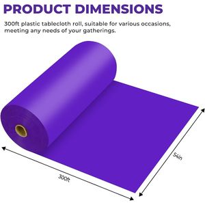 Rotolo di Tovaglia in Plastica Usa e Getta Premium per Tutti i Tipi e Forme di Tavoli - Product Image 2